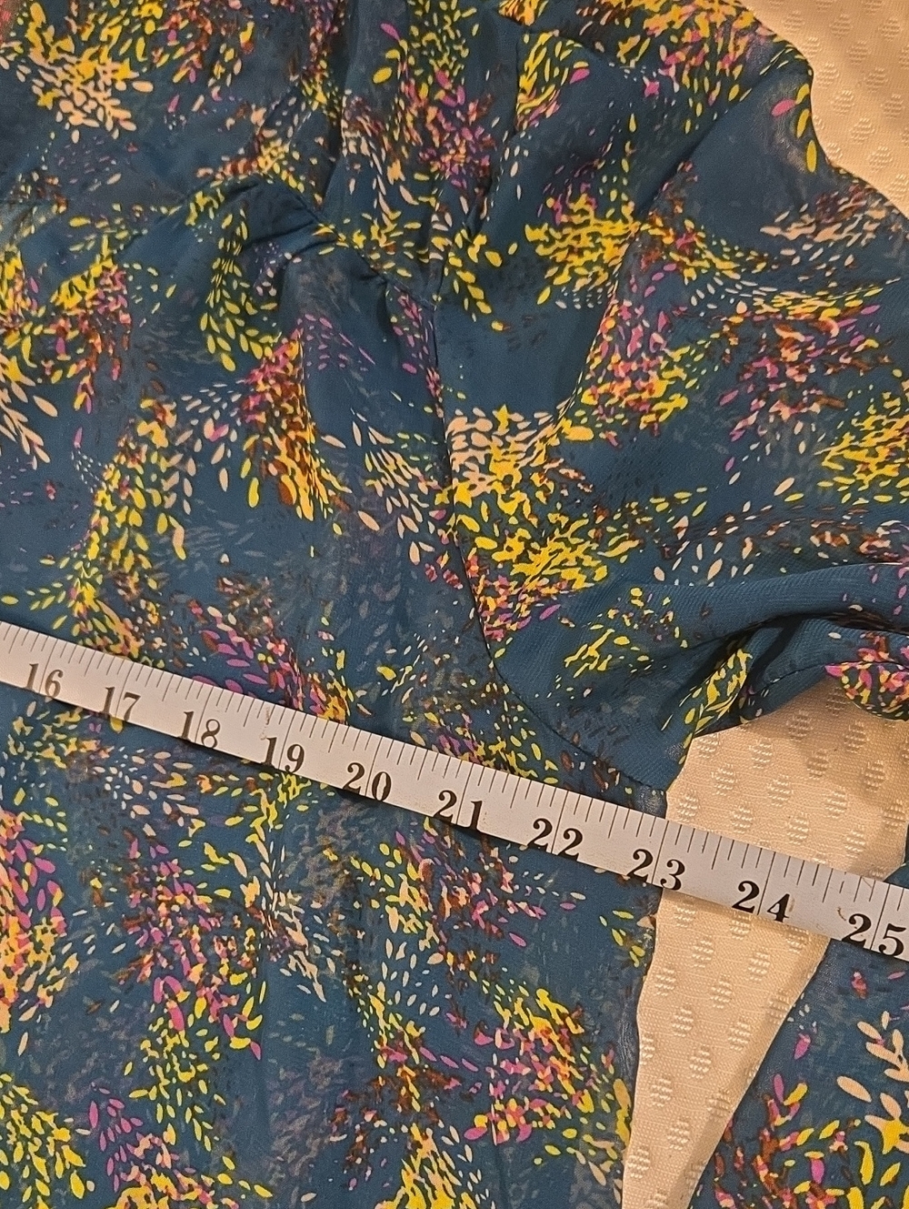 Multi-colored Sheer Tunic - Picture 8 of 8